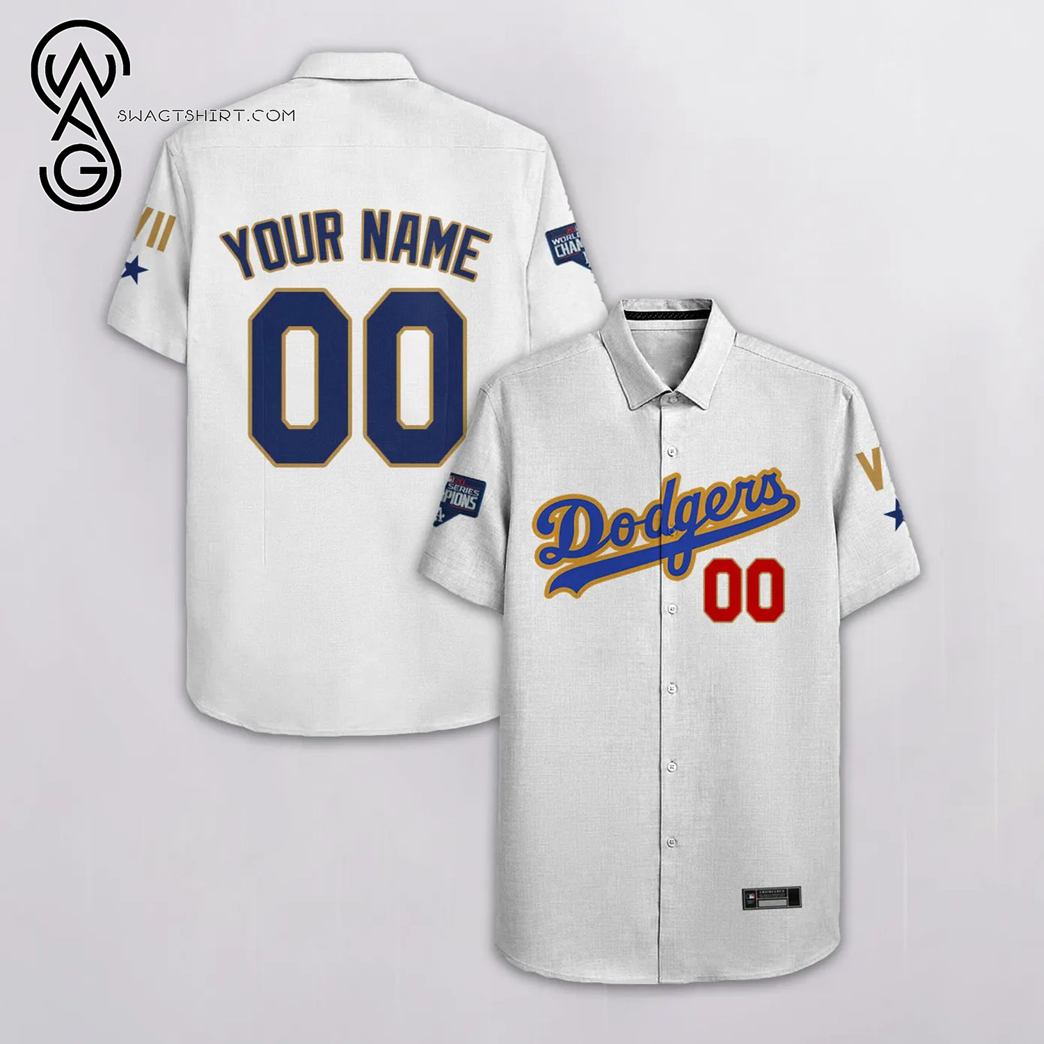 [Top Trending] Major League Baseball Los Angeles Dodgers Full Printing Personalized Hawaiian Shirt